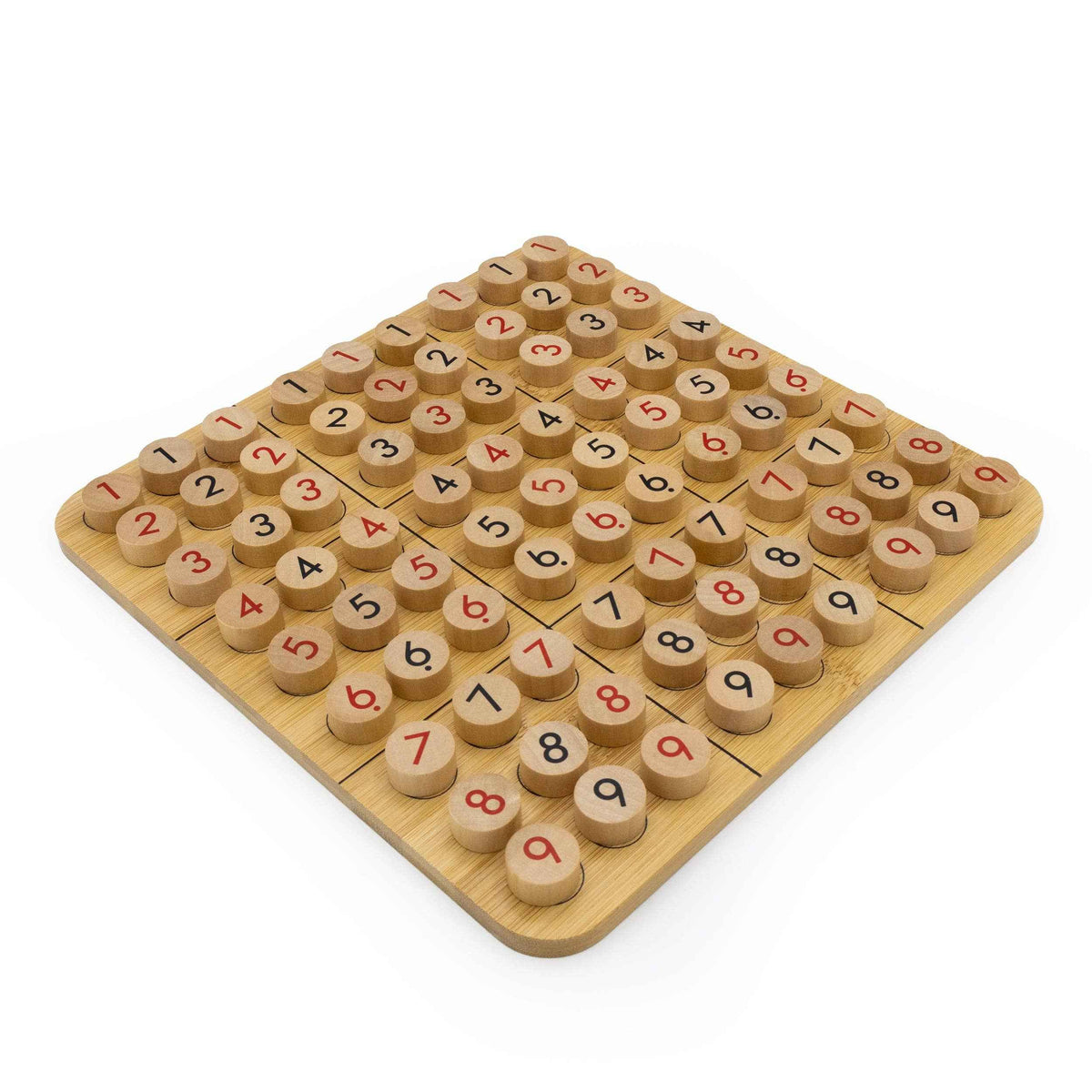 Bamboo Solitaire and Sudoku Double Set - Made Using Sustainable Materials