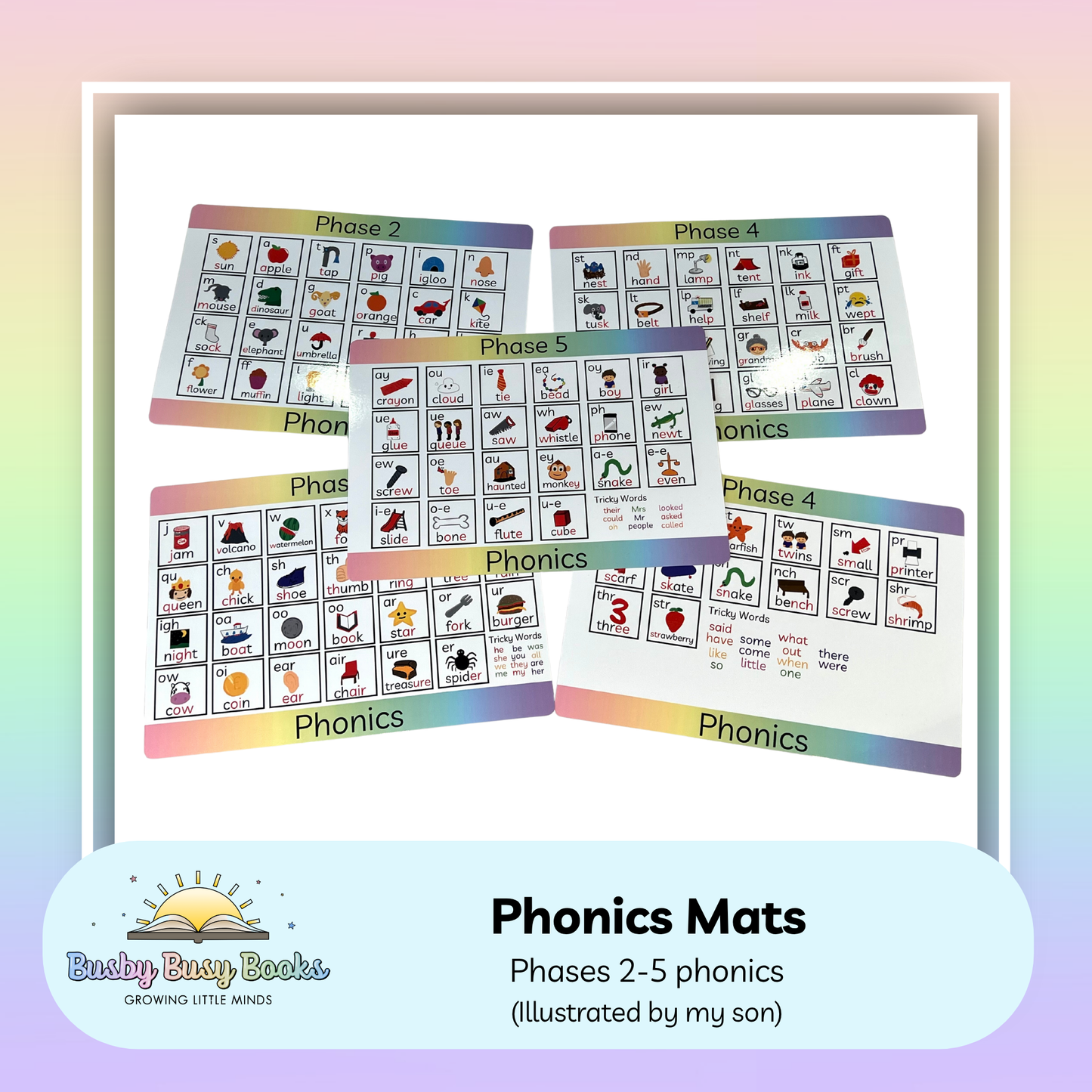 Phonics Mats - Phase 2, 3, 4 & 5