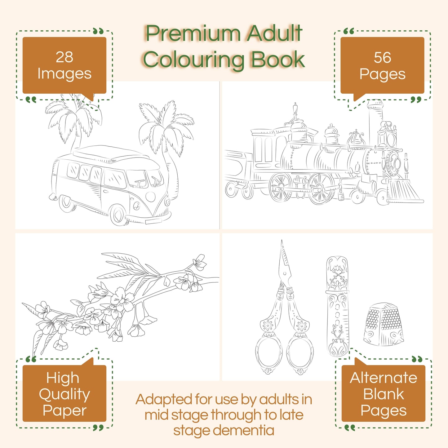 Timeless Presents Colouring Book - Blue Rain Activity Store