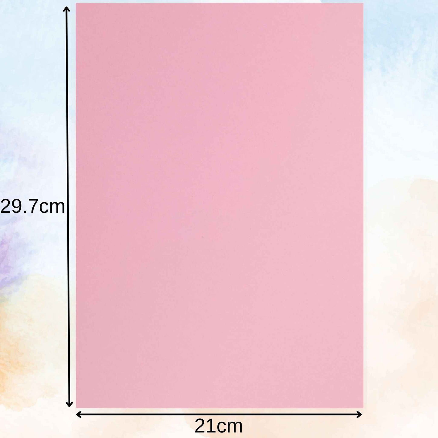 A4 Pastel Coloured 160gsm Card Pack 6 Colours 50 Assorted Sheets.