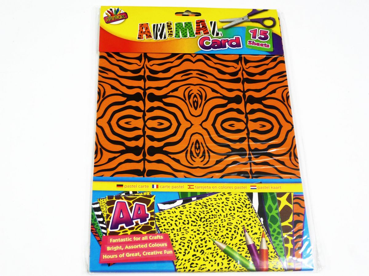 A4 Animal Print Card