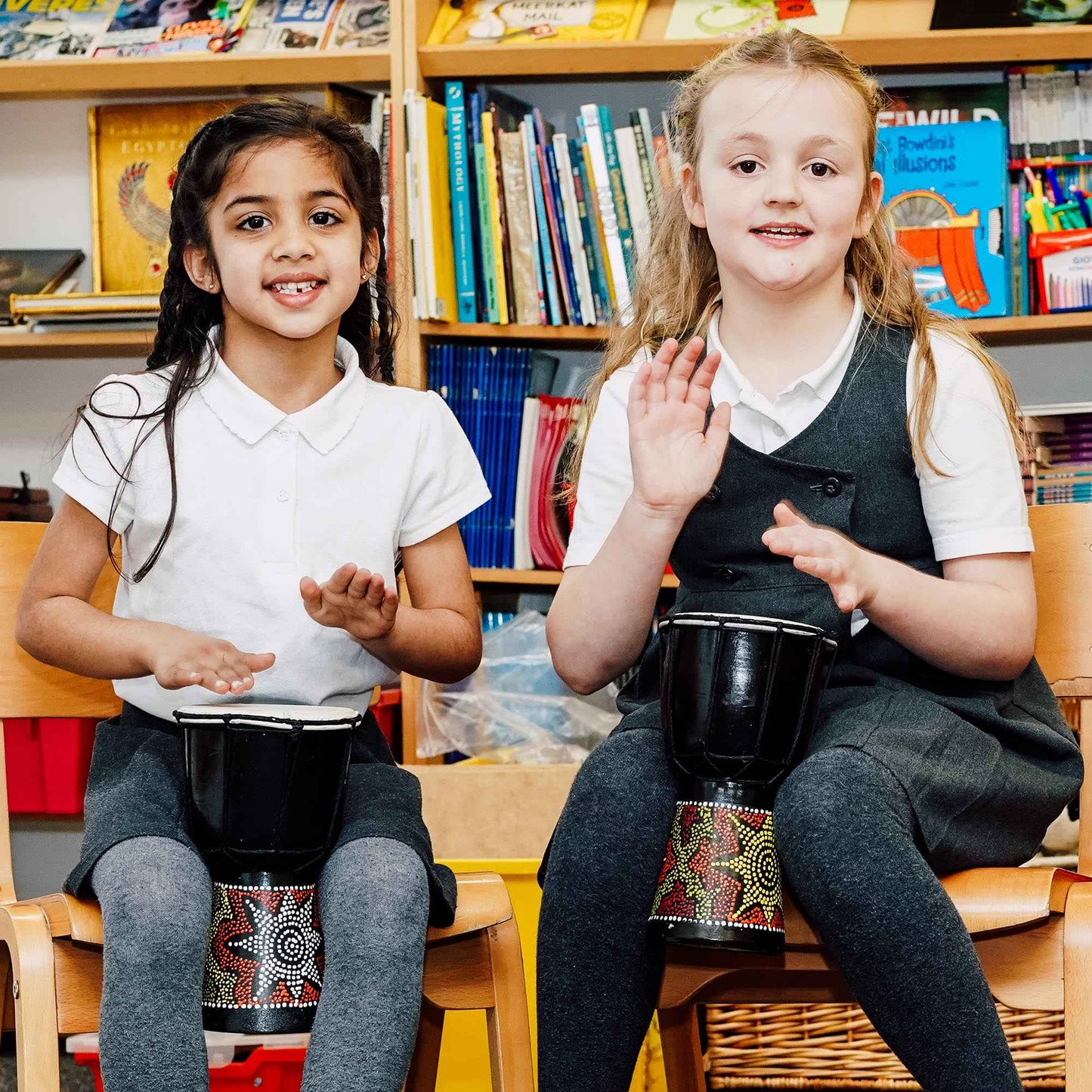 A-Star 5 inch Rope Tuned Painted Djembe