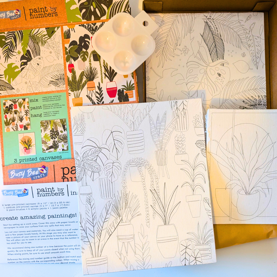 Busy Bee Indoor Plants Paint By Numbers