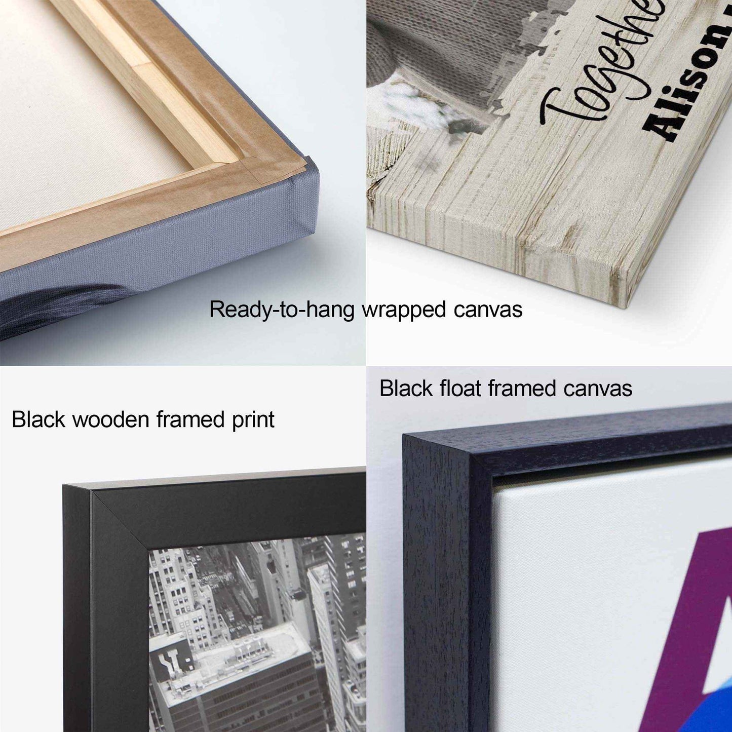 Heart Shaped Photo with Message Custom Artwork