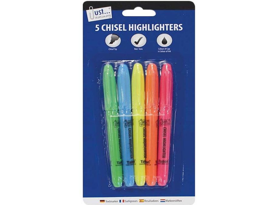 Chisel Highlighter Pens