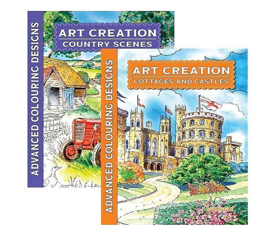 Country & Castle Colouring Books