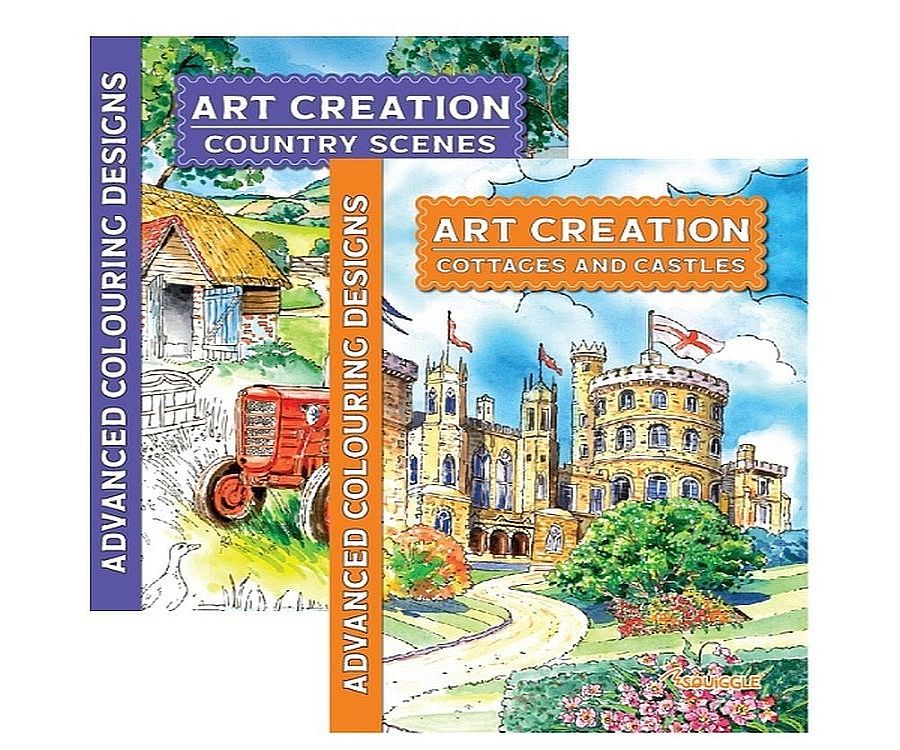 Colouring Books - Country & Castles Pk6