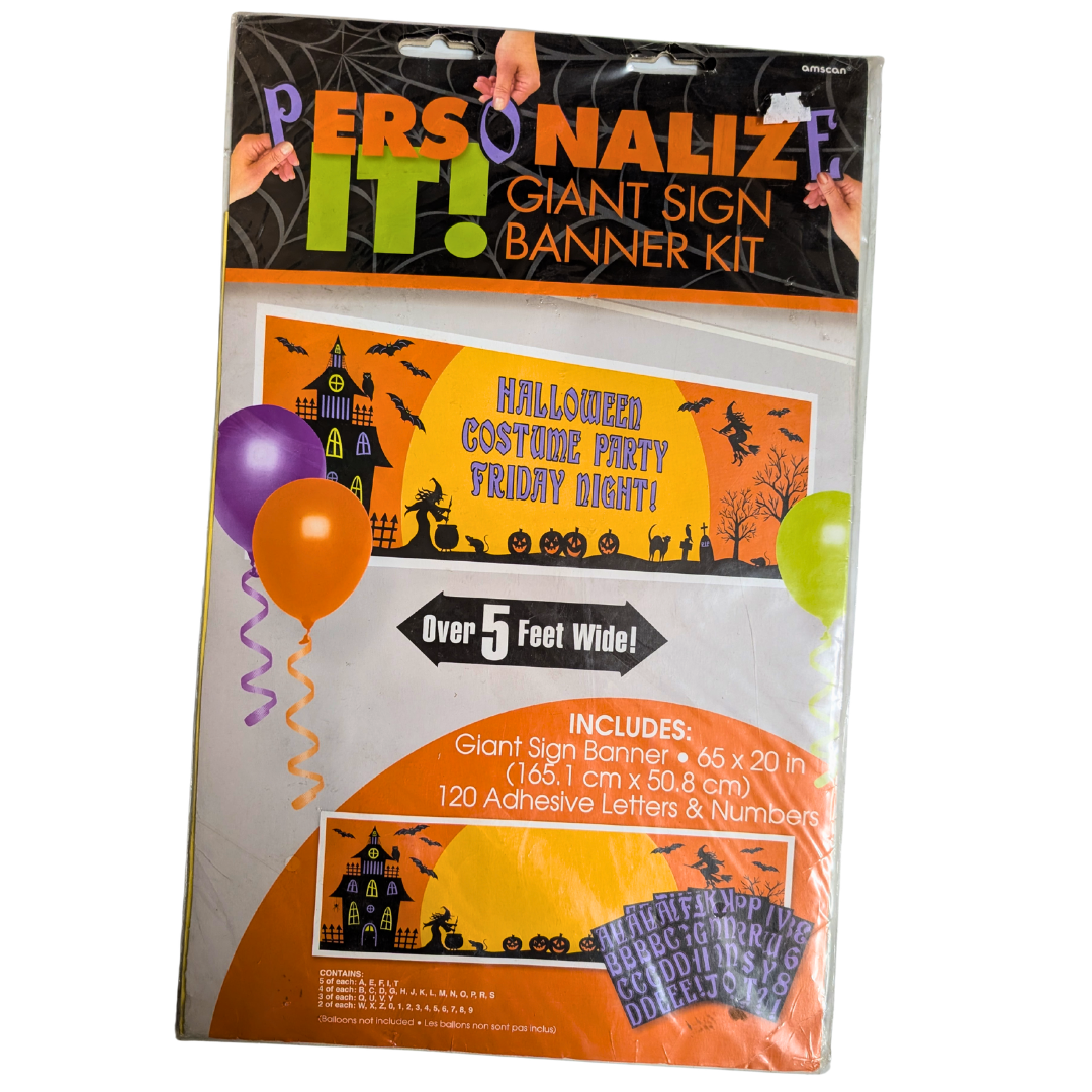 Personalise Giant Halloween Banner