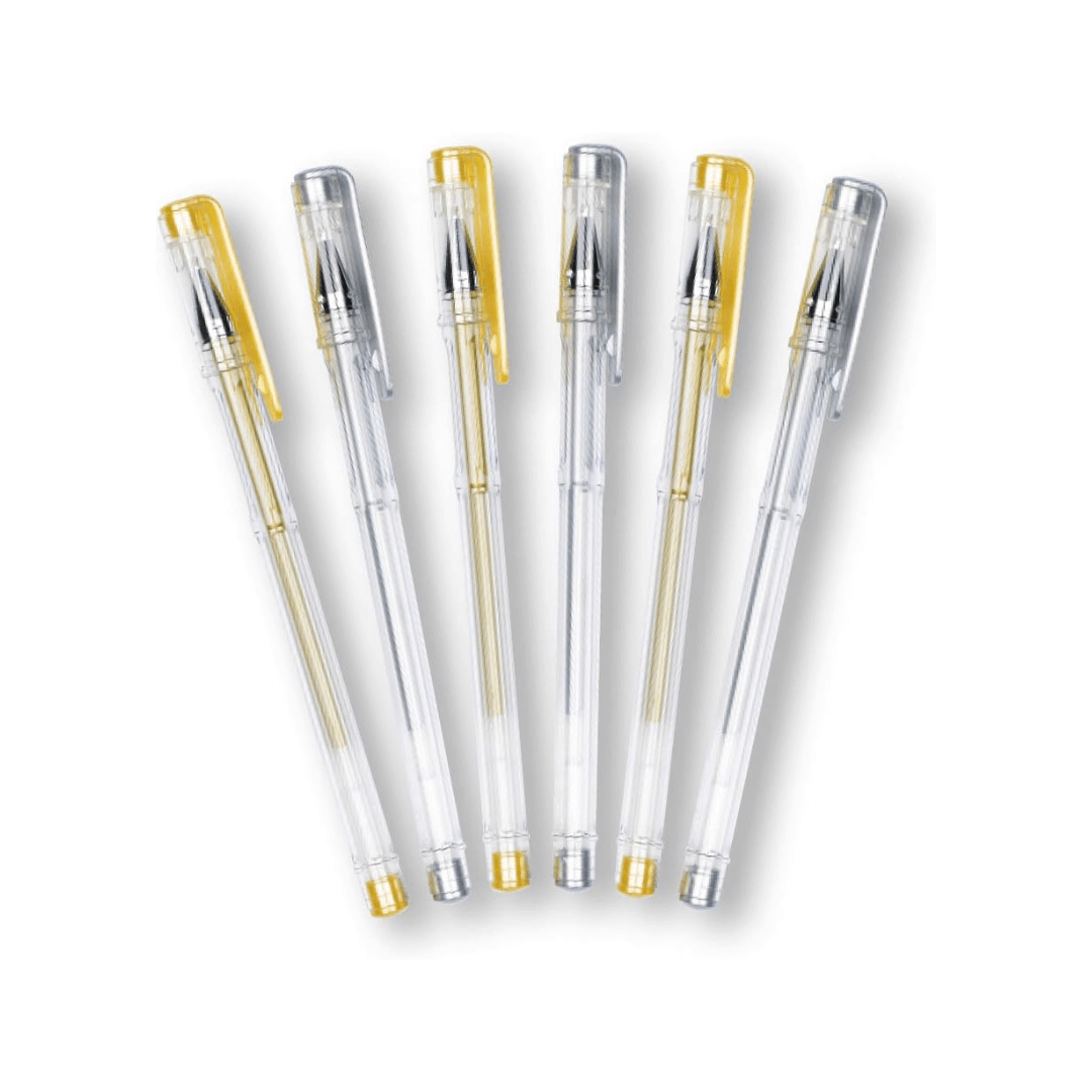 Metallic Gel Pens - Gold & Silver - Blue Rain Activity Store