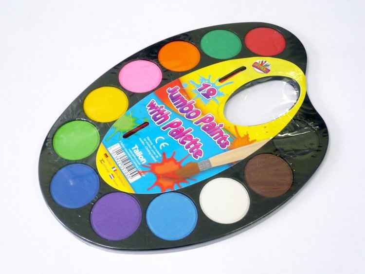 Jumbo Paint Palette with Brush