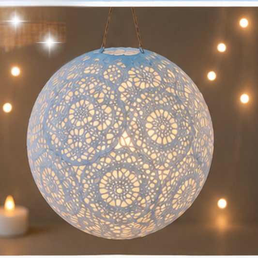 Lace Doily Balloon Lantern Craft Kit | Make 3 LED Lanterns