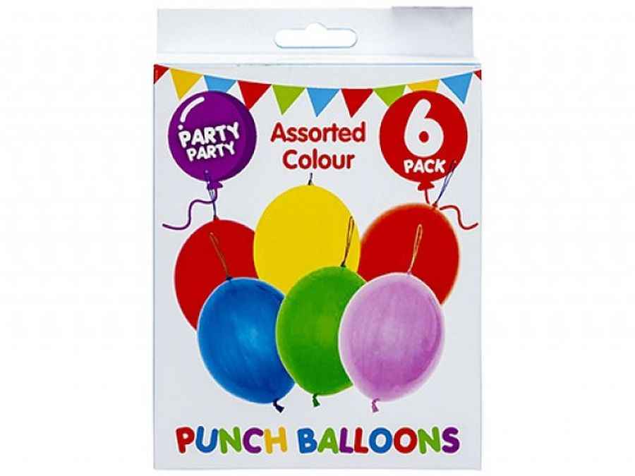 Multicoloured Punch Ball Balloons