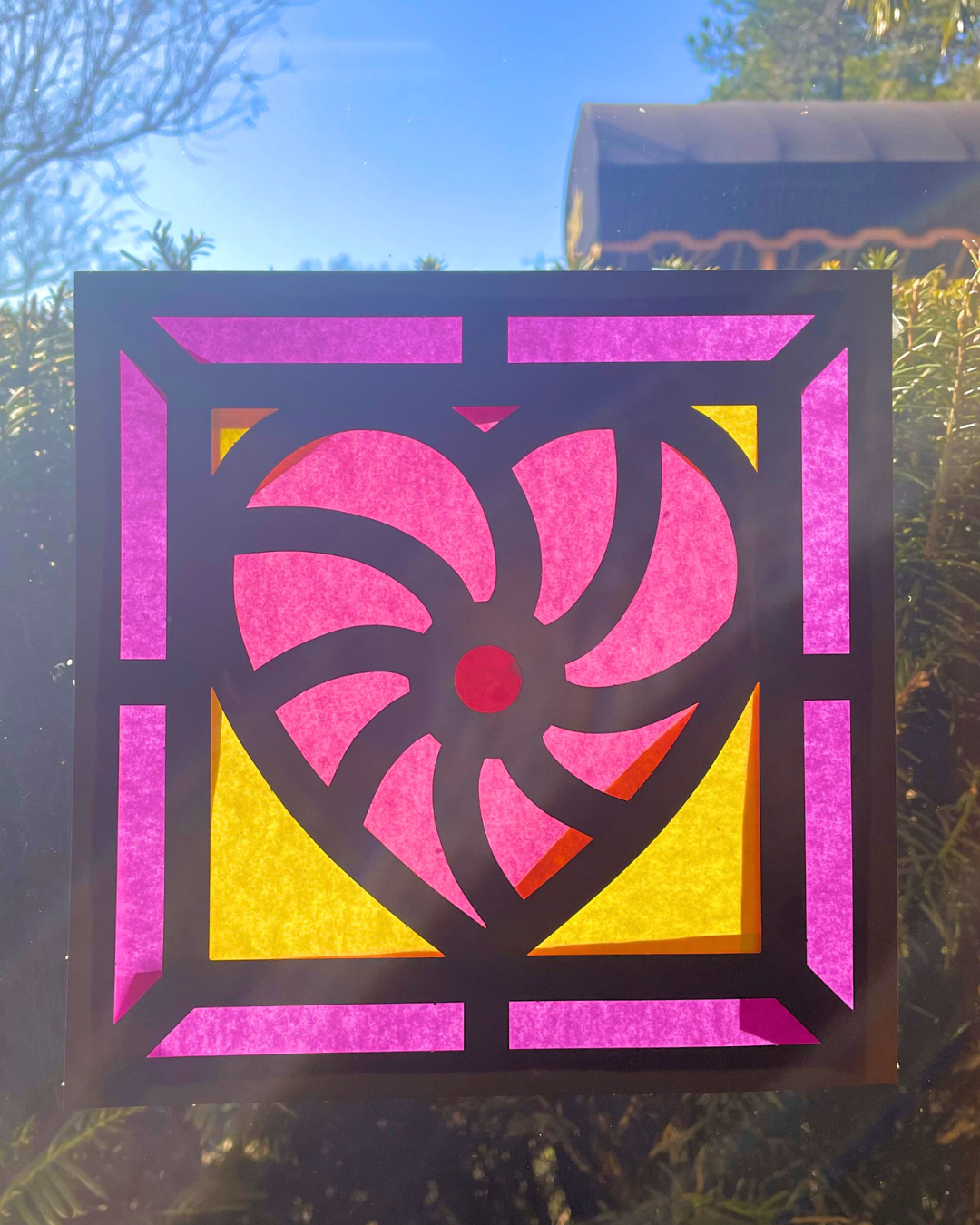 Stained Glass Heart Frames