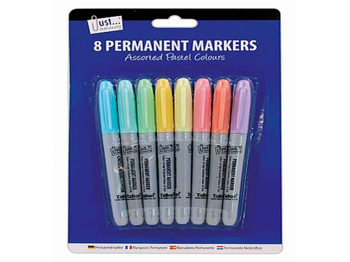 Pastel Permanent Markers Pk8