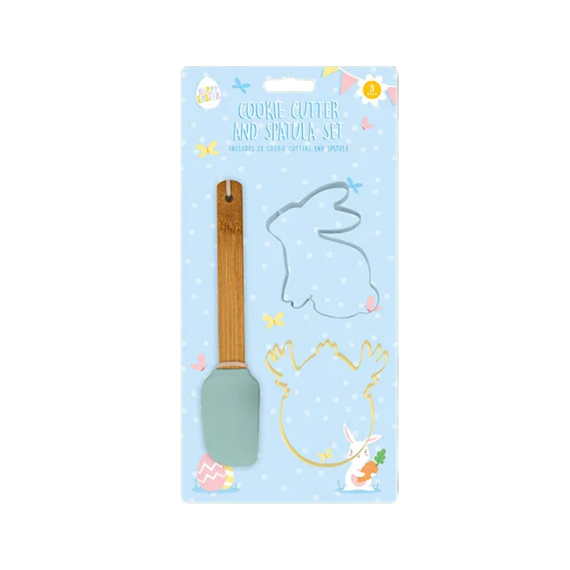 Easter Cookie Cutter Set with Spatula