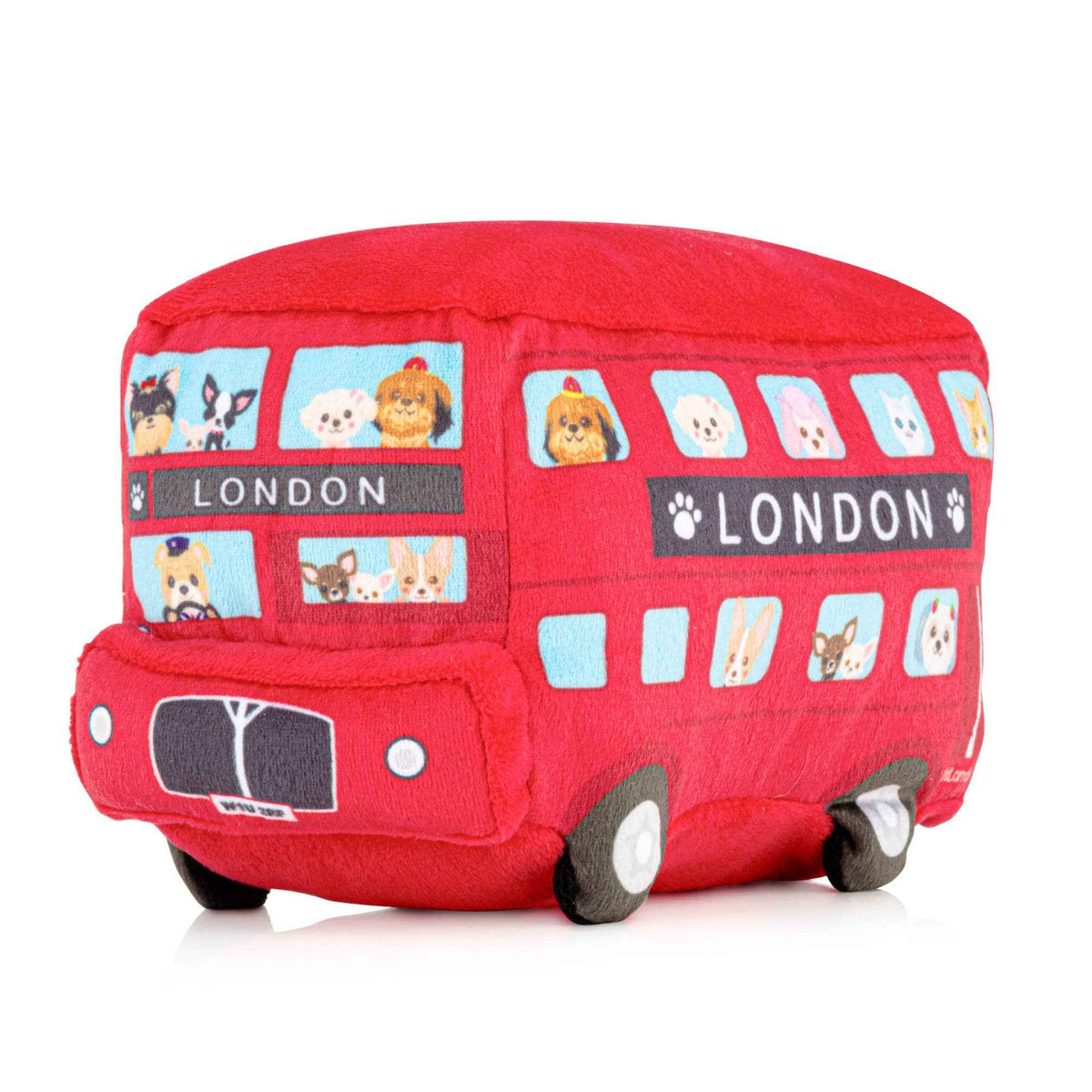 London Bus Plush Dog Toy