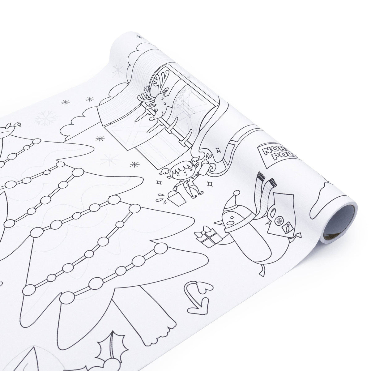 Colour Your Own 3m Christmas Poster – Festive Stick & Colour Activity