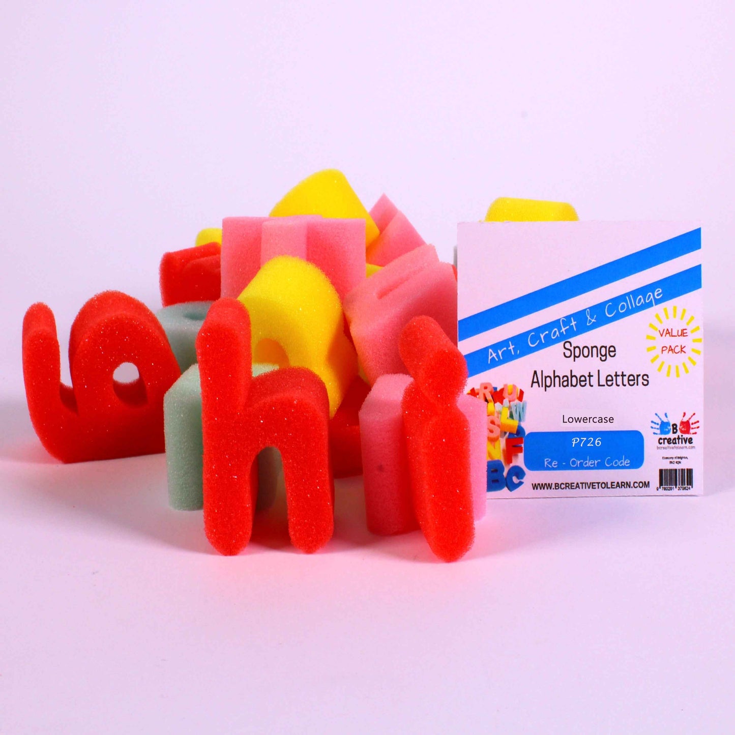 Lower Case Alphabet Painting Sponges