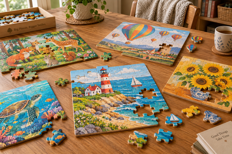 Up to 40 Big Piece Jigsaw Puzzles