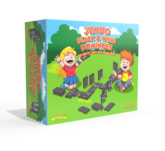 Traditional Garden Games Jumbo Domino Set – Giant Indoor & Outdoor Fun