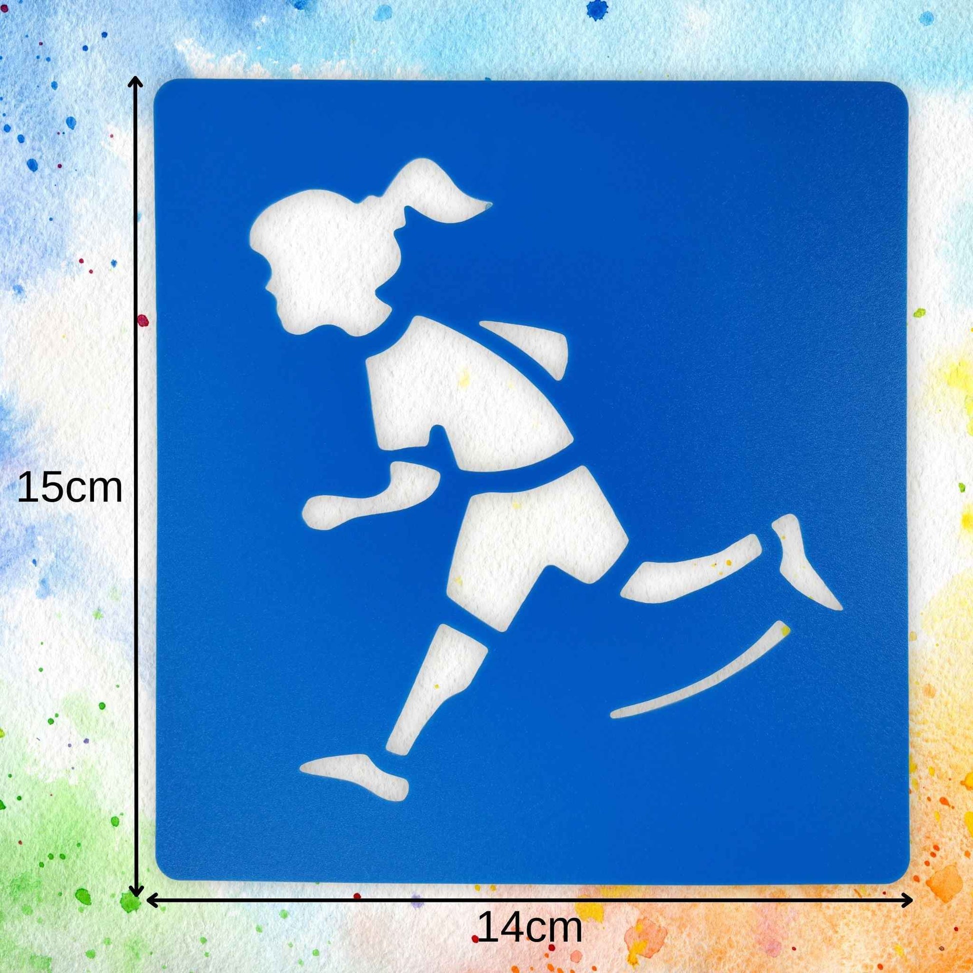 Reusable Large Sports Activity Art Stencils 6 Pieces Stencil Sets for Kids