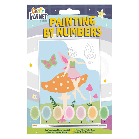 Craft Planet Mini Paint By Numbers Kit - Fairy