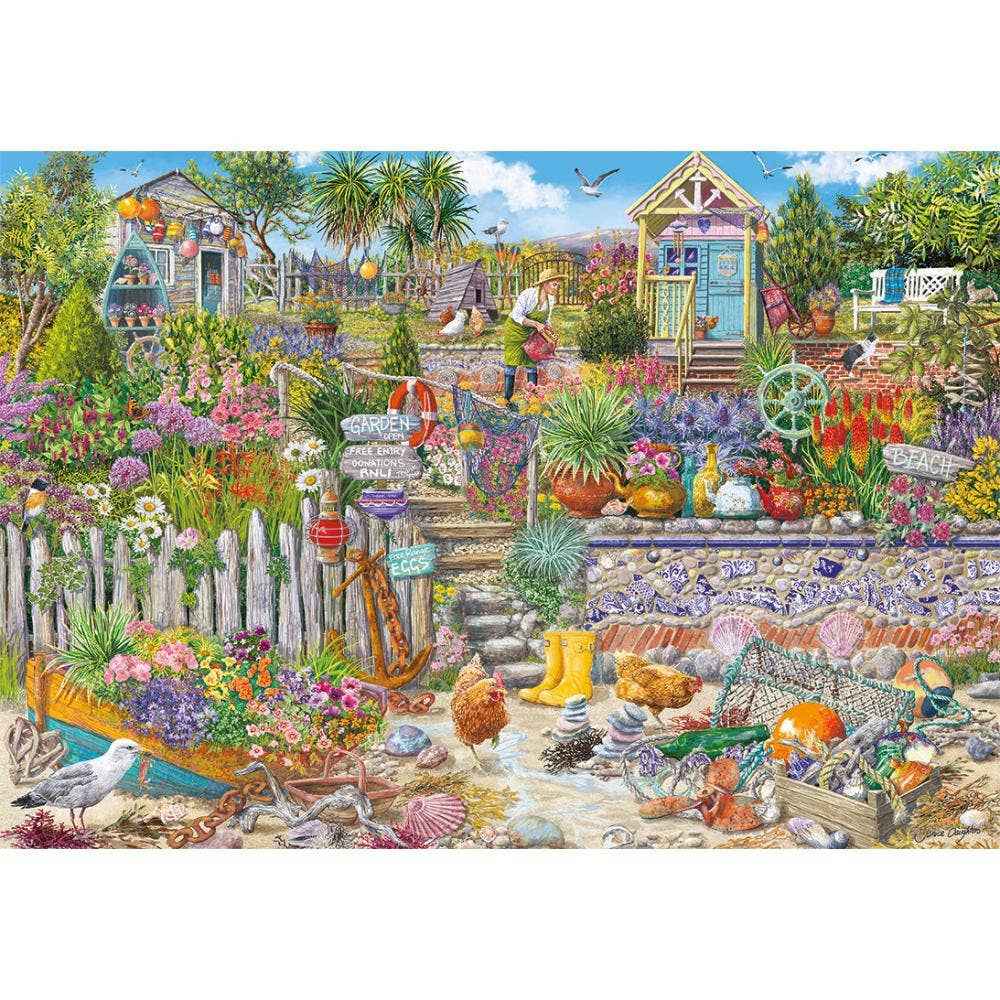 Beachcomber's Garden 250 Extra Large Piece Jigsaw Puzzle