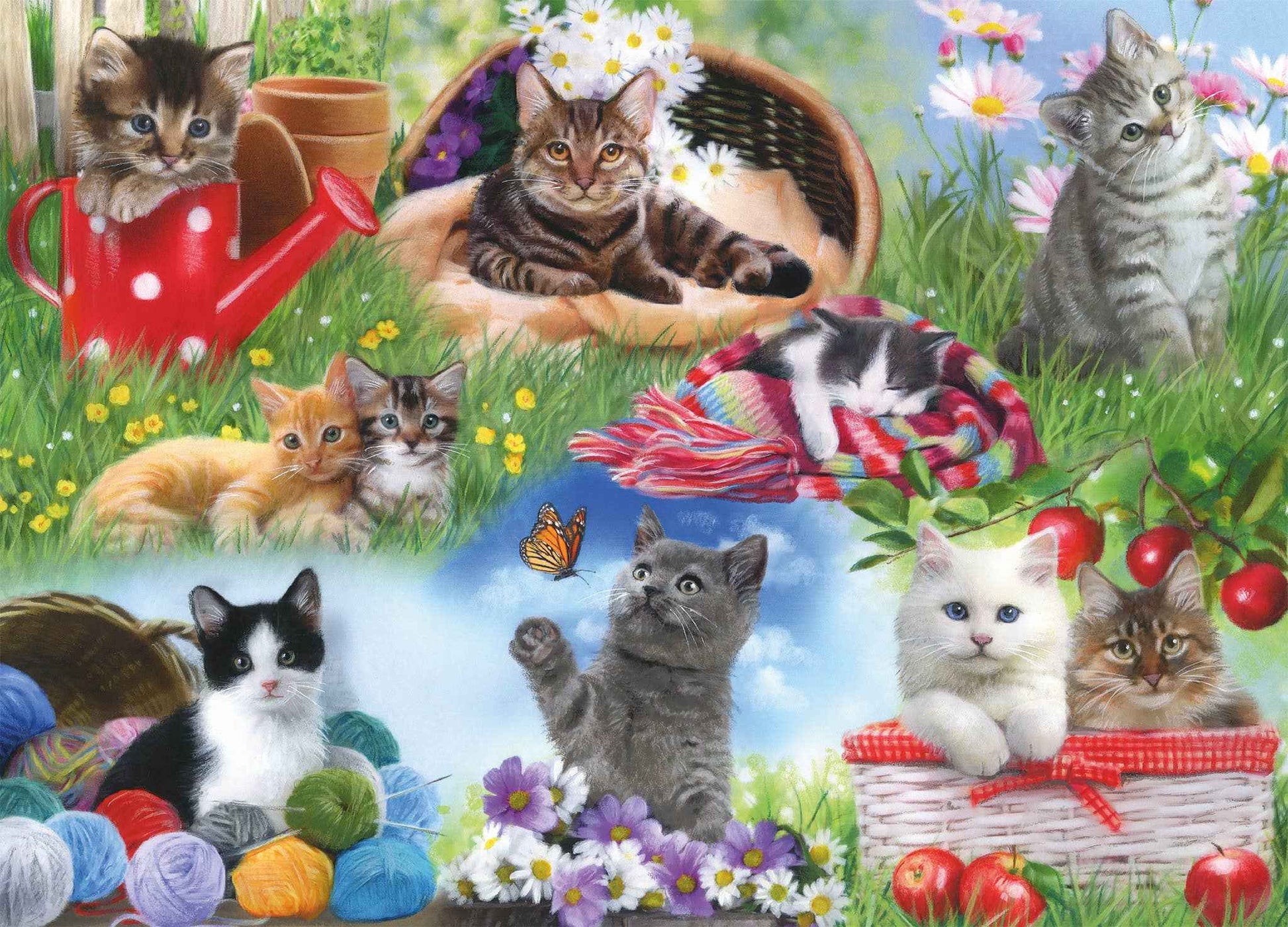Cats 12 Extra Large Piece Jigsaw Puzzle