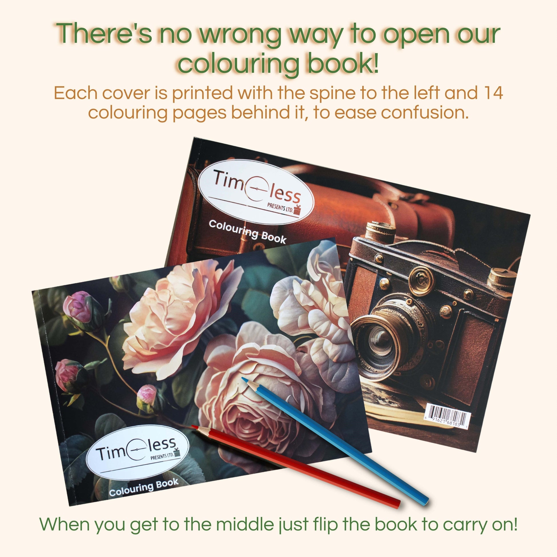 Timeless Presents Colouring Book - Blue Rain Activity Store