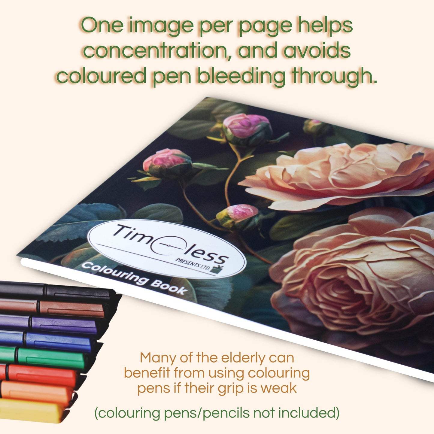 Timeless Presents Colouring Book - Blue Rain Activity Store