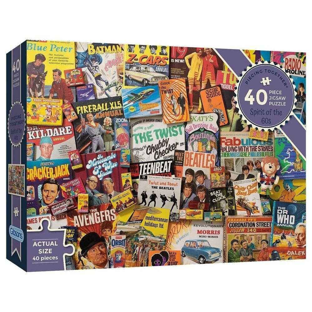 Spirit of the 60s 40 Extra Large Piece Jigsaw Puzzle