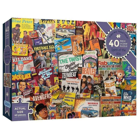Spirit of the 60s 40 Extra Large Piece Jigsaw Puzzle