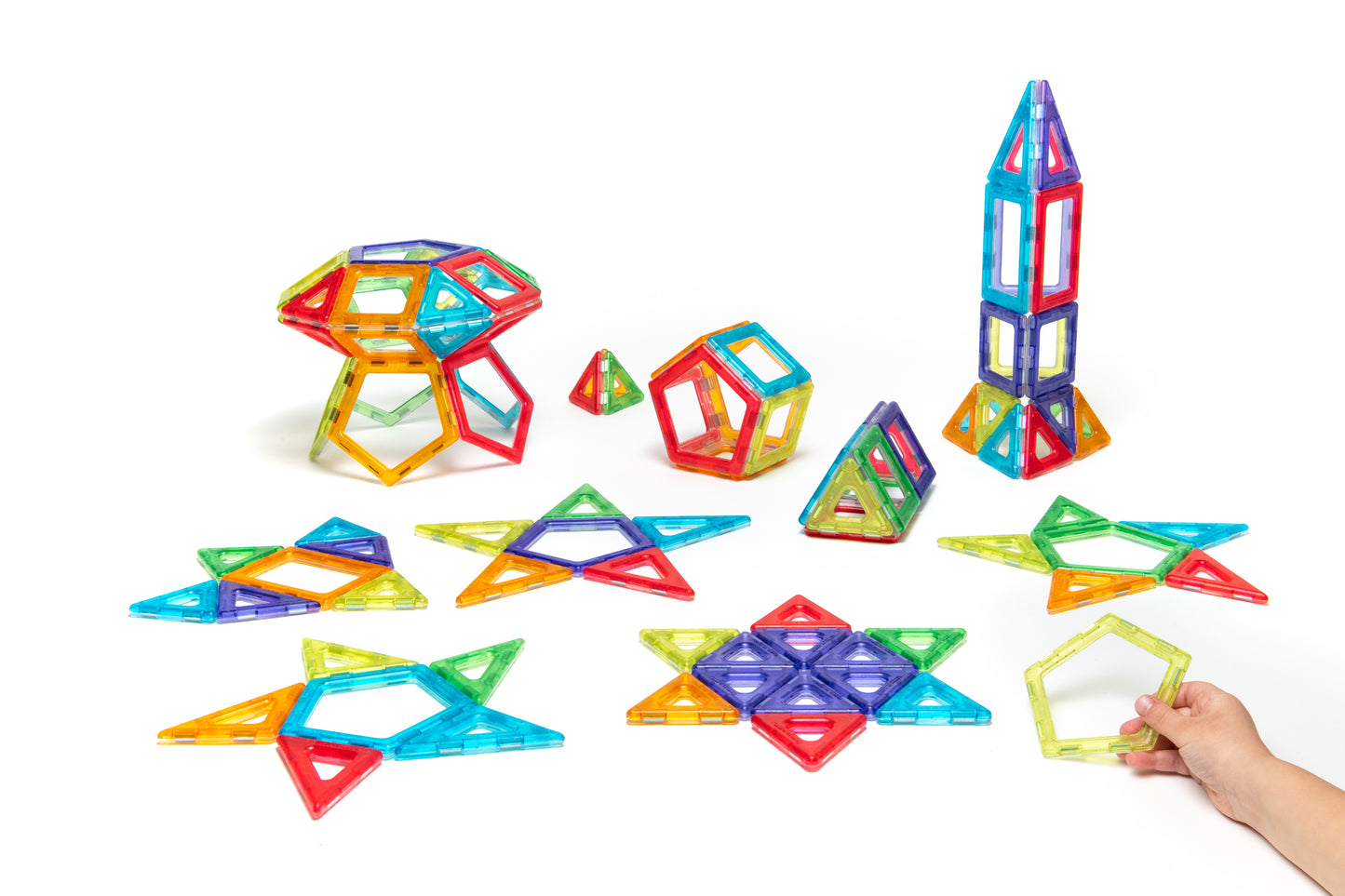 Translucent Magnetic Polydron Exploration Set