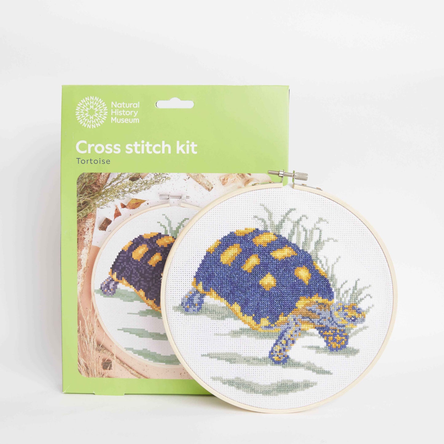 Natural History Museum Cross Stitch Kit, Tortoise, 14cm
