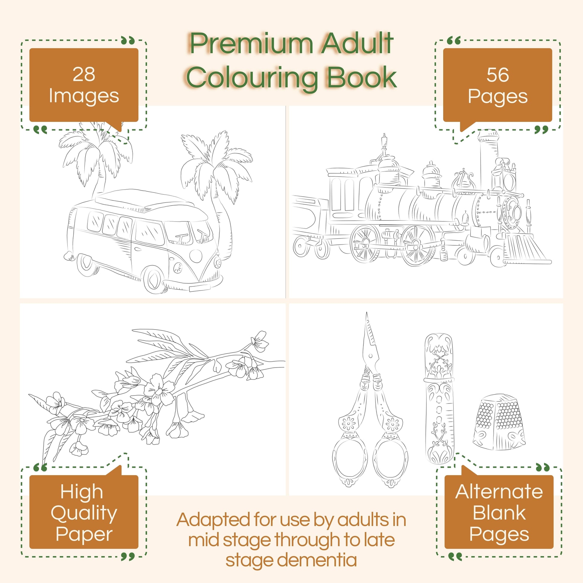 Timeless Presents Colouring Book - Blue Rain Activity Store