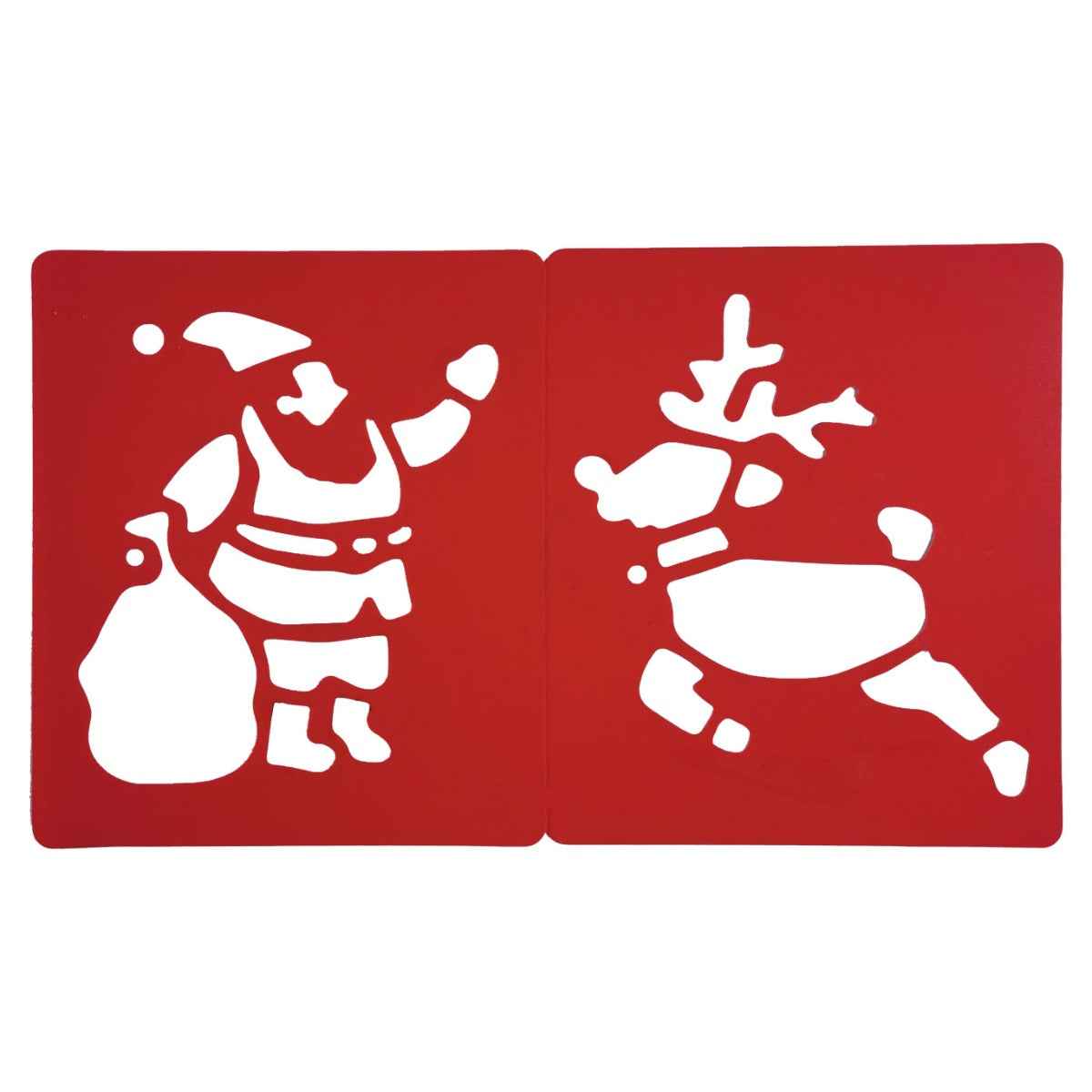 Plastic Christmas Stencils for Festive Crafting Projects Set of 6
