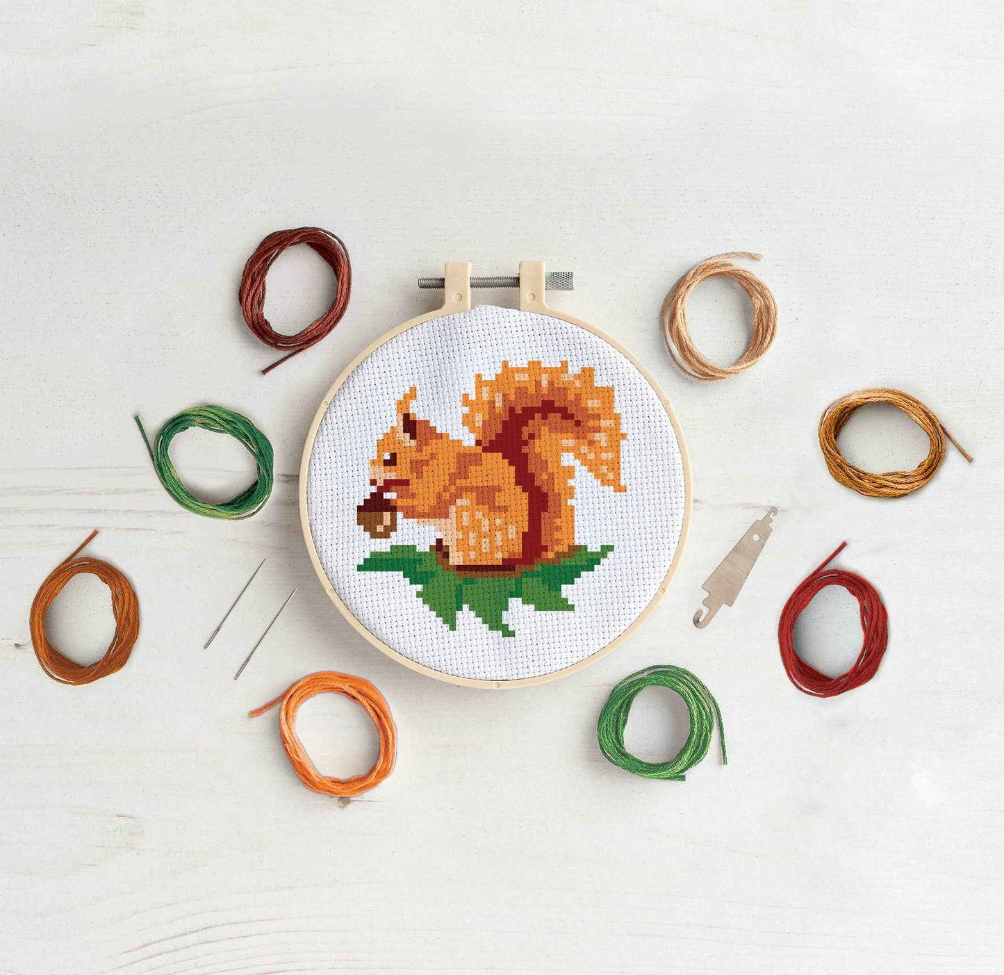 Simply Make Cross Stitch Kit - Red Squirrel