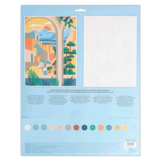 Artiste Large Paint By Numbers, Aegean Sunset, 395x295mm