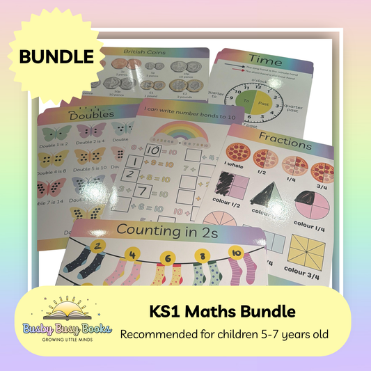 KS1 Maths Bundle – Year 1/2 Learning Pack (Ages 5-7)