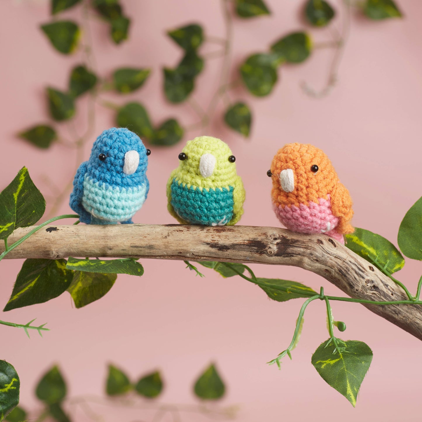 Simply Make Crochet Kit - Budgie Trio
