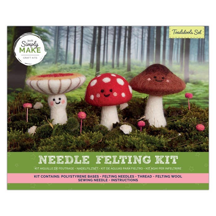 Simply Make Toadstools Needle Felting Kit