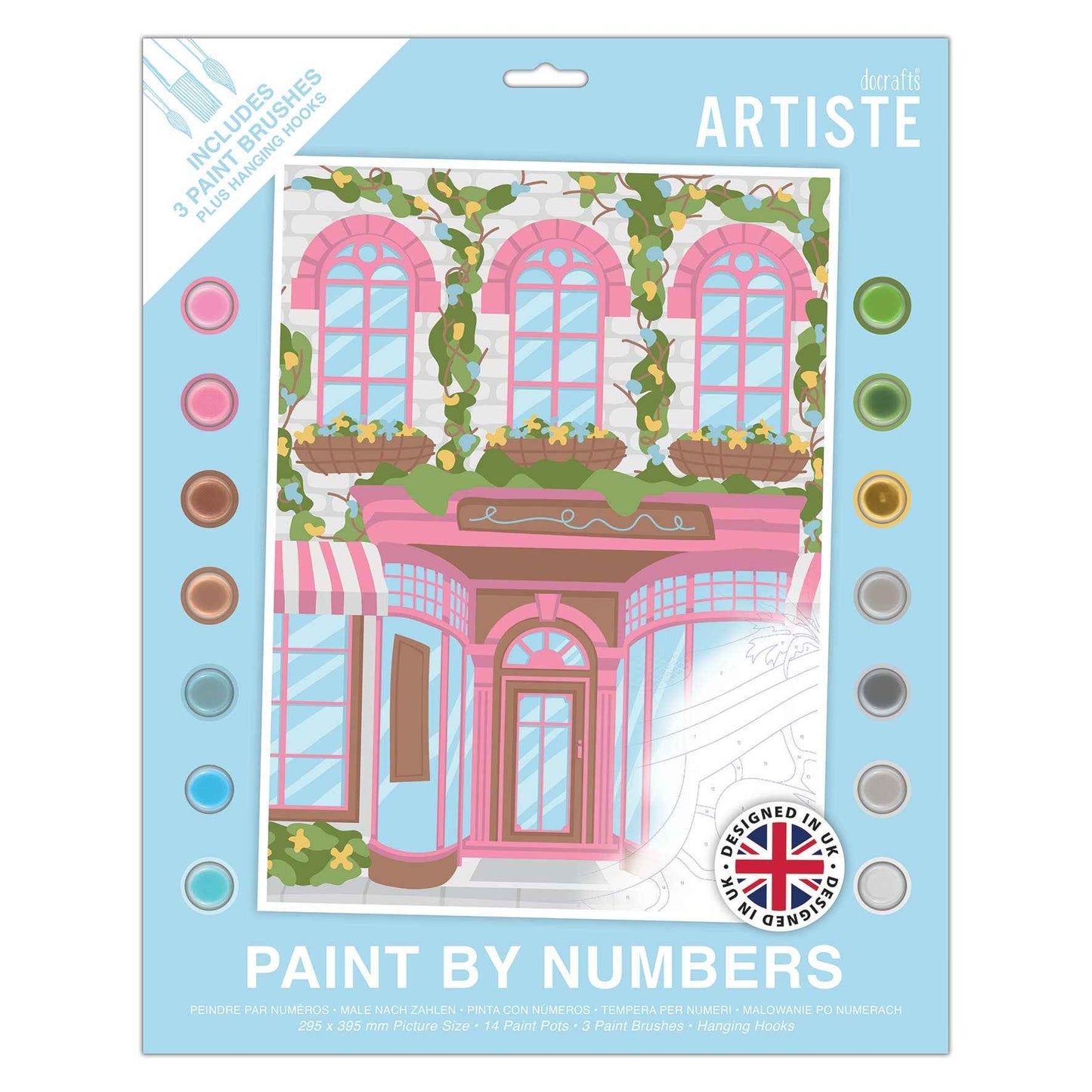 DOCRAFTS ARTISTE Large Paint by Numbers Kit - Shop Front