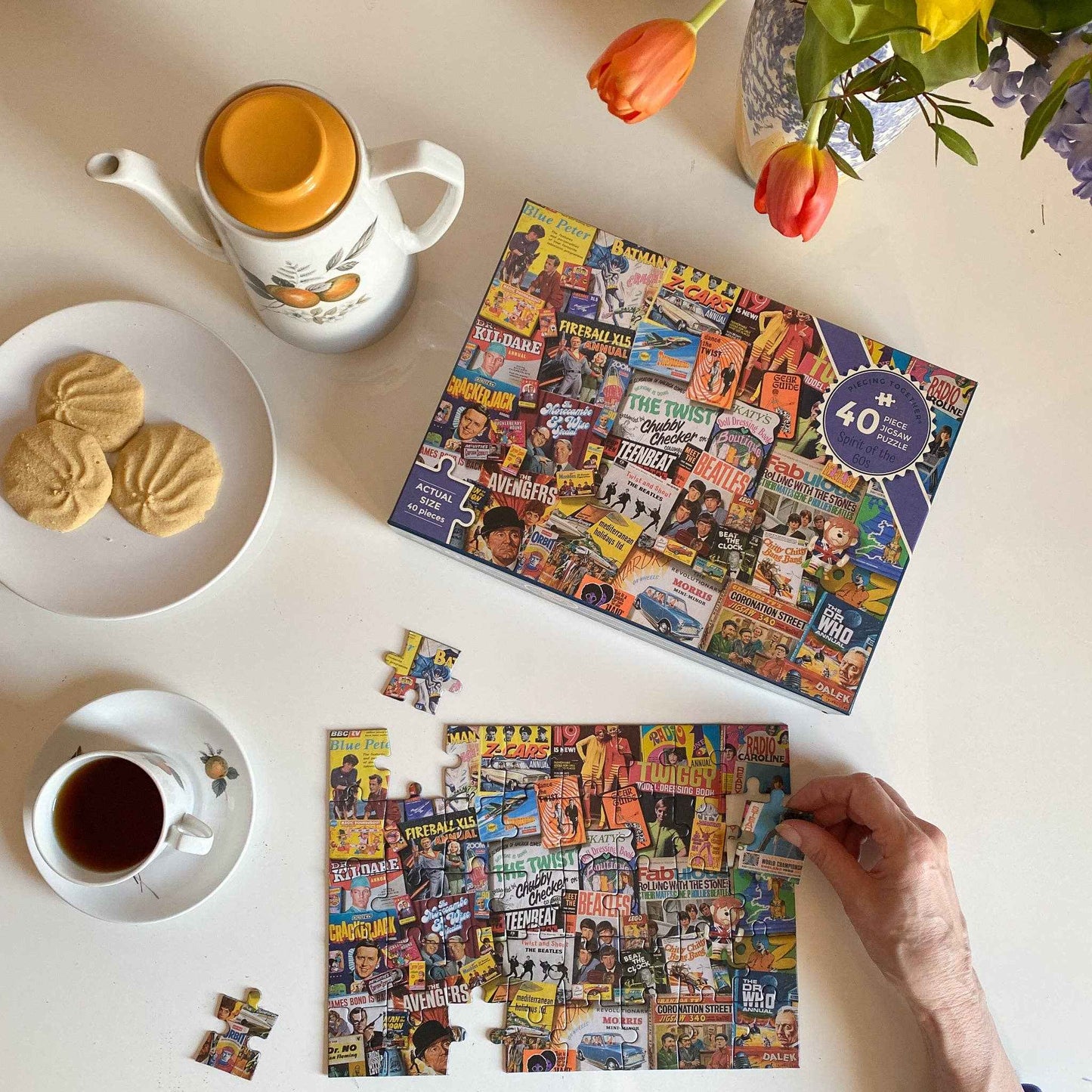 Spirit of the 60s 40 Extra Large Piece Jigsaw Puzzle