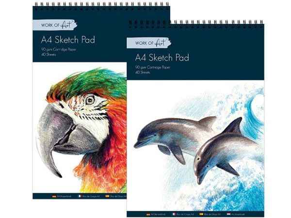 Sketch Pad A4 – Smooth Paper for Drawing & Sketching – Blue Rain ...