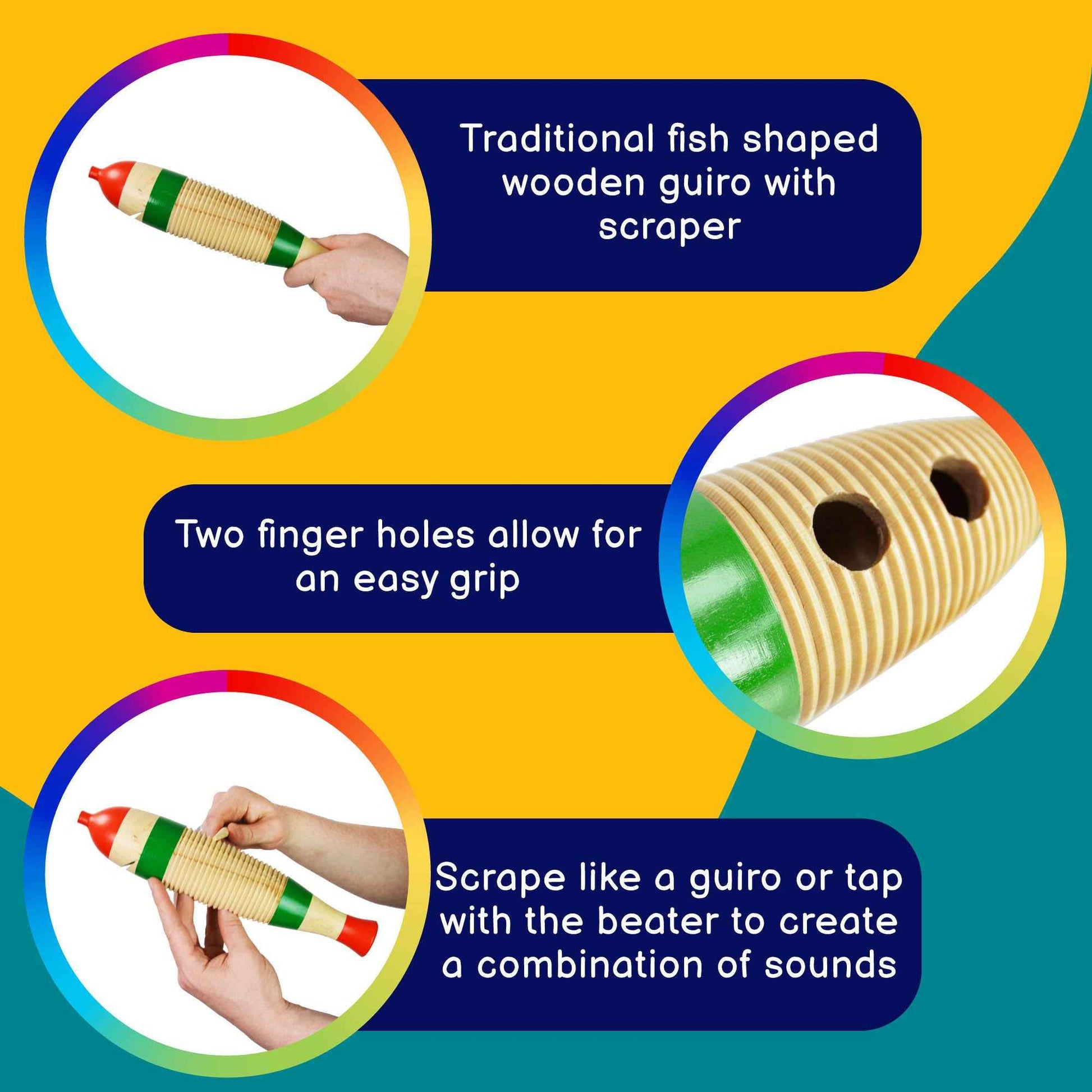 A-Star Wooden Fish Guiro