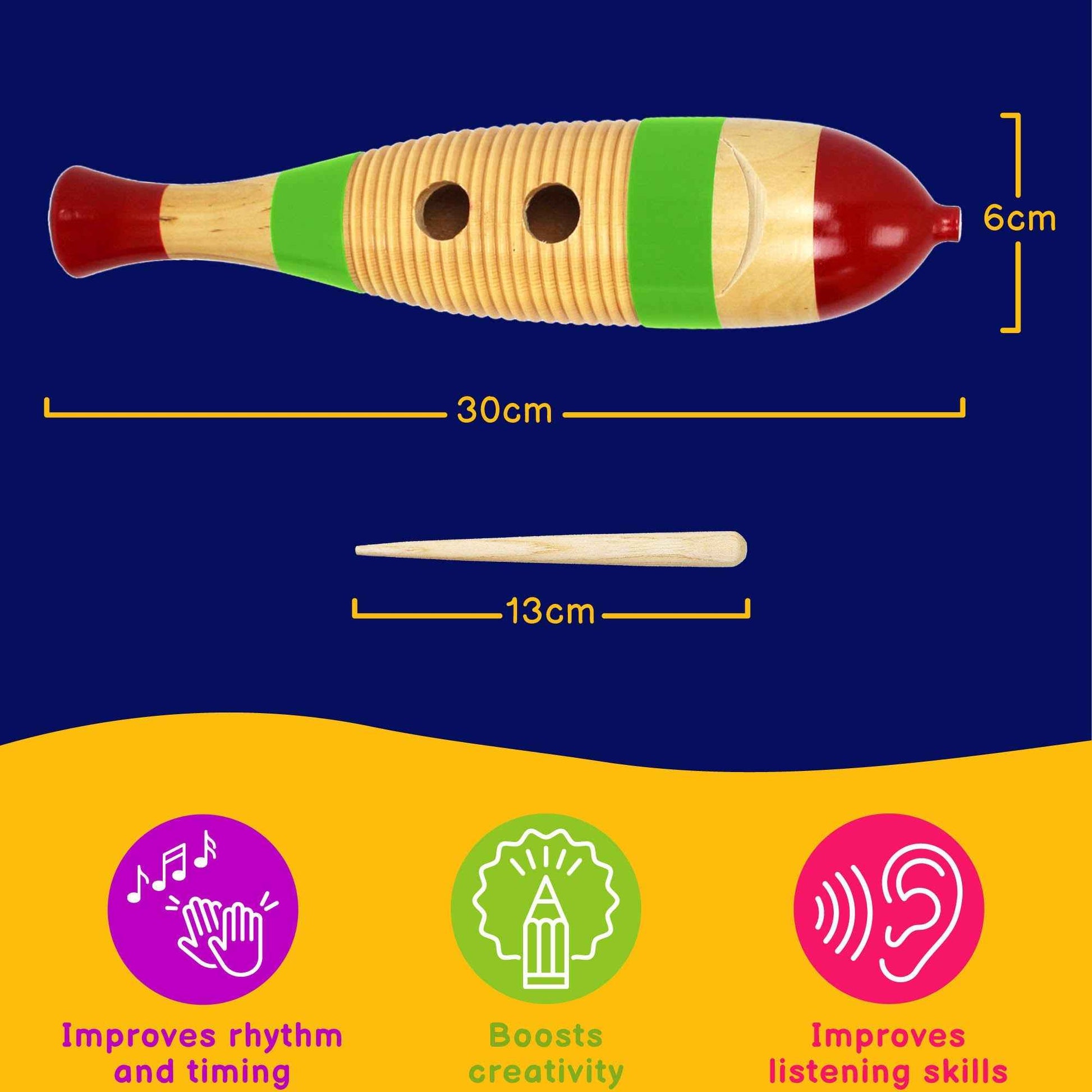 A-Star Wooden Fish Guiro