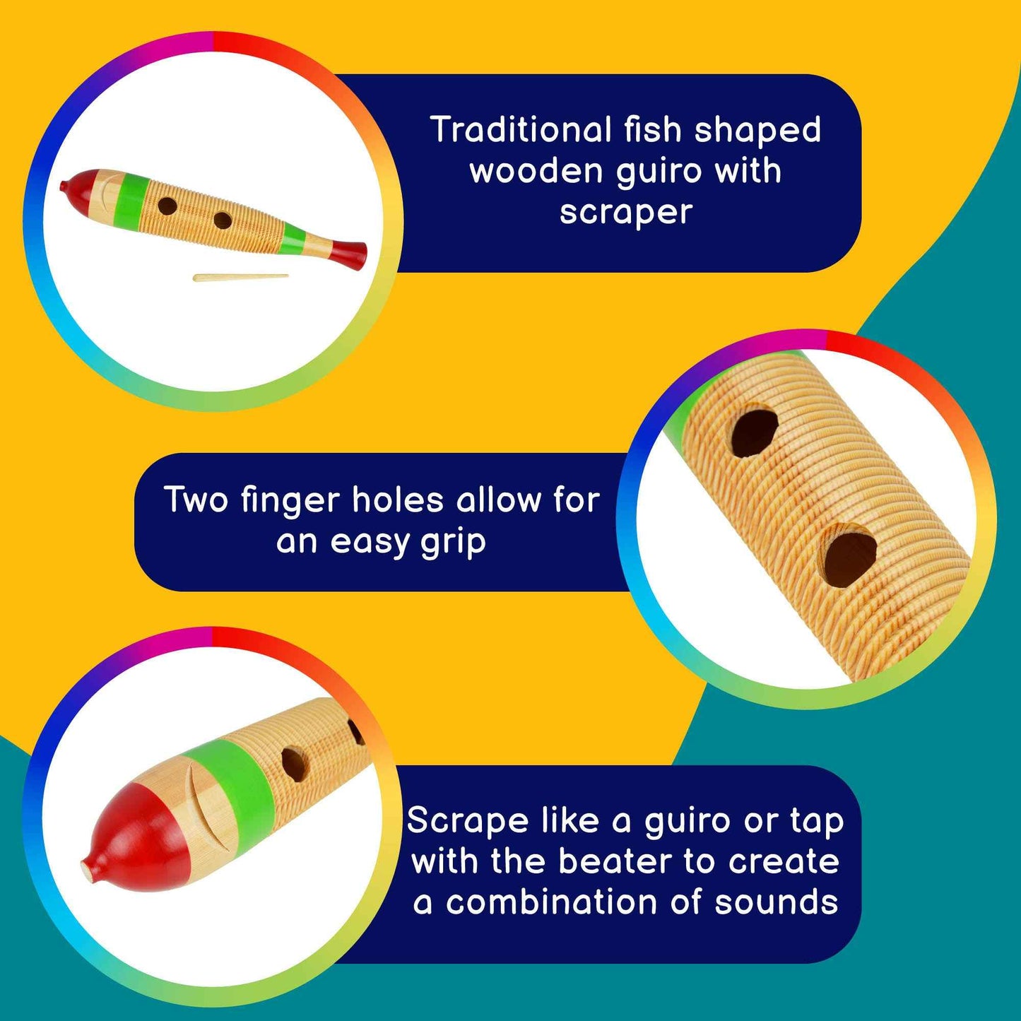 A-Star Wooden Fish Guiro