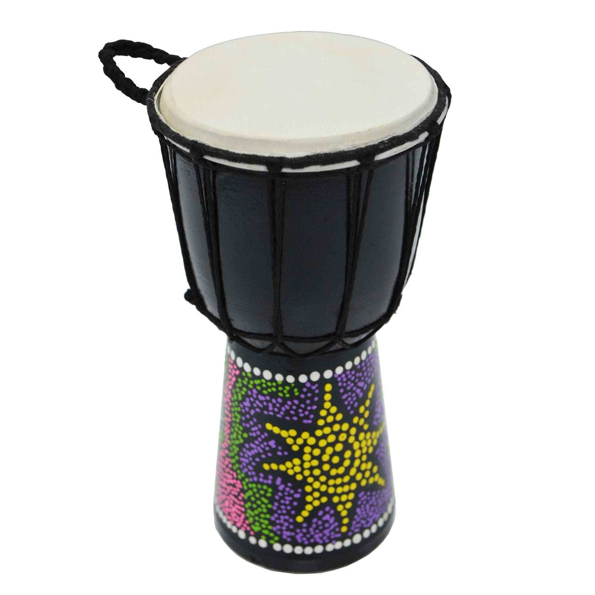 A-Star 5 inch Rope Tuned Painted Djembe