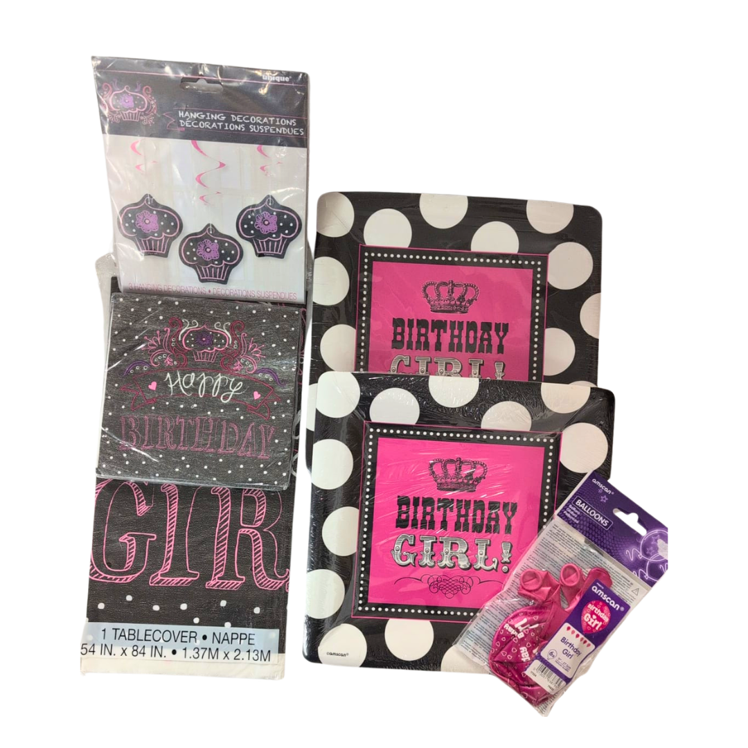 Birthday Girl Decoration Buffet Kit