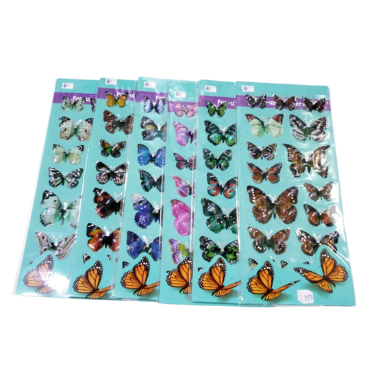 3D Butterfly Stickers
